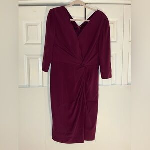 Escada plum color Dress sz 40/10 like new